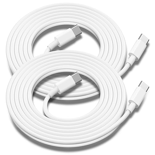 USB C to USB C Charging Cable for Apple 2Pack 10ft,Long Type C to C Fast Charger Cord,for iPhone 16 E/17/Air/15/Pro/Plus/Pro Max, for MacBook Pro/Air, for iPad Pro12.9/11in,Air 4/5