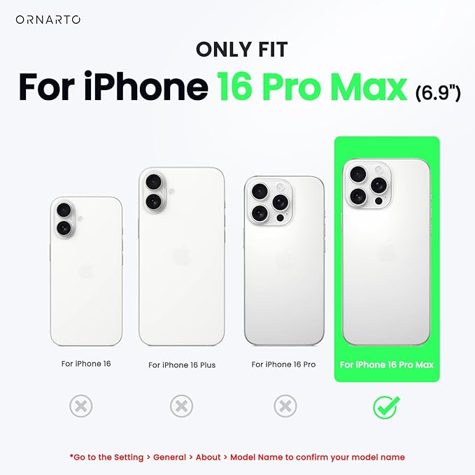 ORNARTO Compatible with iPhone 16 Pro Max Case 6.9",Liquid Silicone 3 Layers Full Covered Soft Gel Rubber Phone Case,Protective Cover with Anti-Scratch Microfiber Lining - Image 5