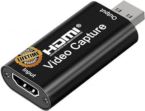 Audio Video Capture Cards 1080P Video Card USB 2.0 HDMI Capture Device - Record Card Support High Definition Acquisition/Game Live Streaming/Screen Sharing/Video Recording/Live Con - Image 2