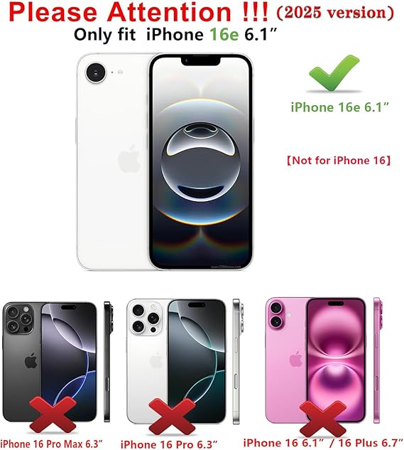 DUEDUE Magnetic Case Compatible with iPhone 16e Phone Case,iPhone 16e Case MagSafe with Ring Holder Stand Slim Translucent Matte Drop Shockproof Protective Cover Cases for iPhone 1 - Image 5