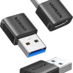 UGREEN USB-A to USB-C Adapter 3 Pack â€“ 10Gbps Data Transfer & Fast Charging Converter