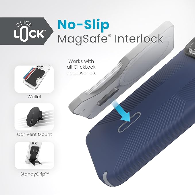 Speck iPhone 15 Pro Max Case - Presidio2 Pro BLUE - Image 3
