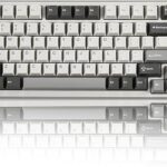 YUNZII B75 PRO Wireless Mechanical Keyboard,75% Gaming Keyboard Gasket Hot Swap Custom Keyboard with Knob, Pre-lubed Switches RGB, Bluetooth/Type-C/2.4G Pink, Cocoa Cream V2 Switch