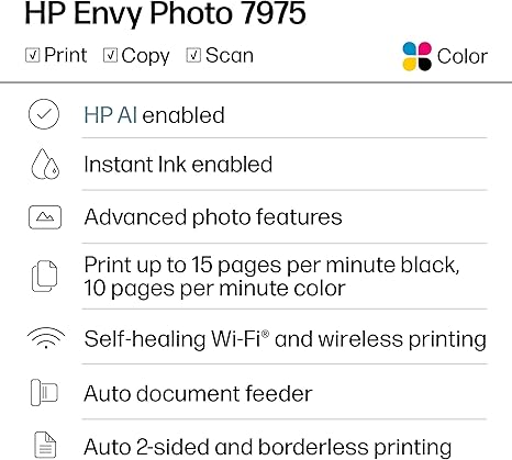 HP Envy 7975 All-in-One Printer - Image 5