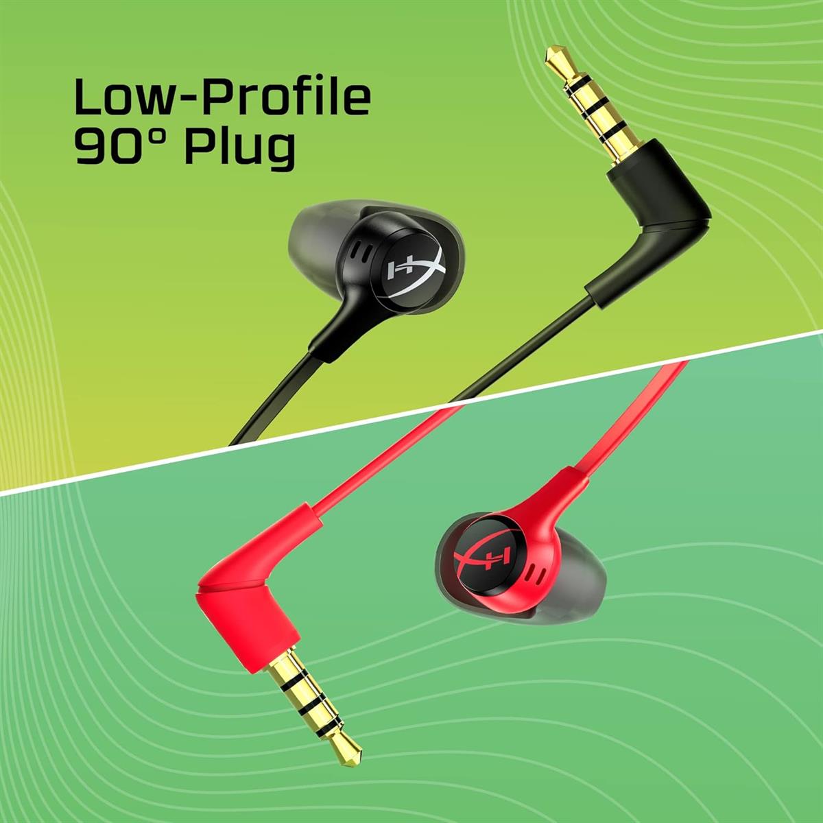 HyperX Cloud Earbuds II – 14mm Drivers, 3.5mm Plug, Built-in Mic, Nintendo Switch/PC/Mobile – Red - Image 5