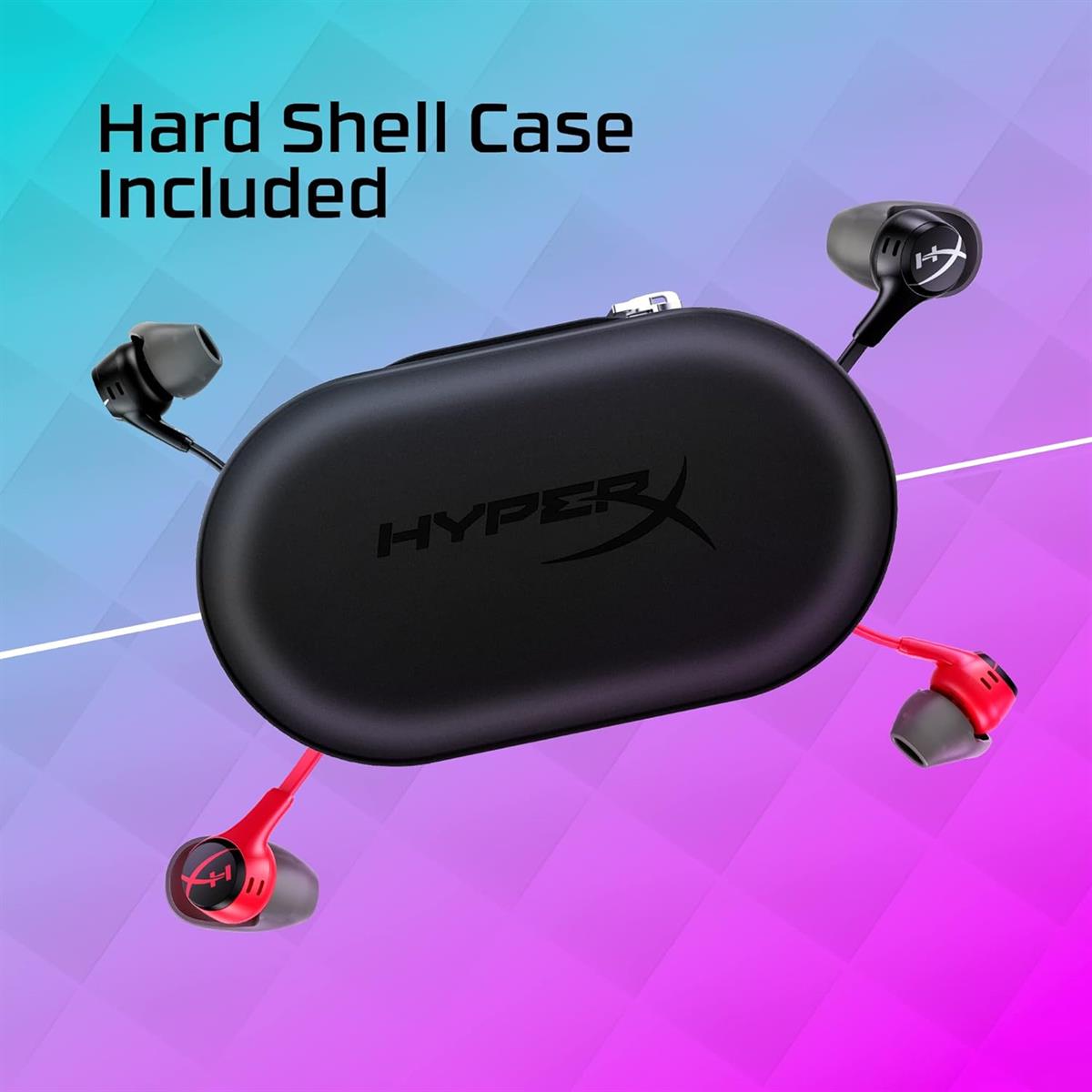HyperX Cloud Earbuds II – 14mm Drivers, 3.5mm Plug, Built-in Mic, Nintendo Switch/PC/Mobile – Red - Image 6